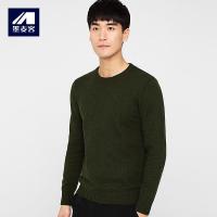 墨麦客2017秋季新品男士套头针织毛衣韩版修身薄打底圆领外套