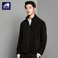 墨麦客男装秋冬季男士立领摇粒绒夹克外套休闲潮流开衫青年