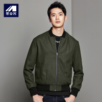 墨麦客男装秋季外套男青年上衣长袖韩版休闲秋装毛呢夹克