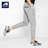 M-MAICCO 墨麦客2018秋季新品男士休闲裤男小脚运动裤潮纯色长裤子9892