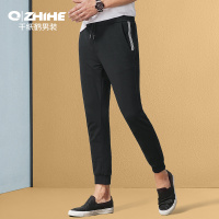 千纸鹤男士运动裤子韩版9分束脚休闲裤夏季薄款哈伦风九分裤8201