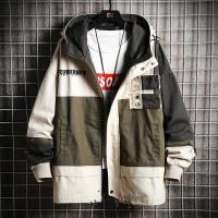 千纸鹤男士外套撞色拼接休闲男装外套秋冬夹克潮流30328