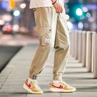 千纸鹤时尚潮流男士运动裤多口袋宽松工装裤子休闲裤男长裤90570