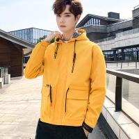 千纸鹤男装2019秋冬新款舒适时尚连帽夹克男士外套30391