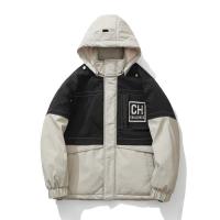 千纸鹤旗下男士连帽棉衣冬季新款基础大众棉袄拉链口袋舒适保暖棉服男士外套65183