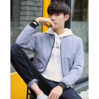 千纸鹤旗下男士外套秋冬休闲男装新款潮流飞行员棒球服帅气男式夹克30422