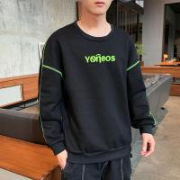 千纸鹤旗下休闲简约字母男式卫衣男冬季加绒卫衣男运动情侣保暖内搭男士卫衣15354