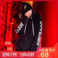 千纸鹤旗下海德斯曼情侣装街头字母潮流运动连帽大口袋男士卫衣15317
