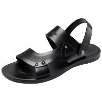 奥康夏季19年新款休闲潮流真皮沙滩鞋软底拖鞋两用男凉鞋