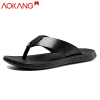 奥康新款夏季韩版夹脚个性青年休闲人字拖鞋凉拖男士凉鞋沙滩鞋男
