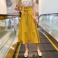 No1dara黑色高腰百搭半身裙包臀群2019年春款a字裙中长款chic蓬蓬蛋糕裙