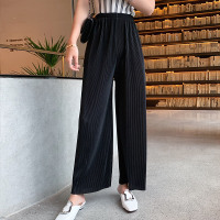 No1dara2019春秋新款黑色宽松裤子女高腰薄款哈伦裤韩版显瘦坠感阔腿裤女