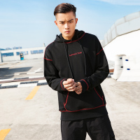 no.1dara男装秋季连帽卫衣2019新款撞色字母印花帽衫男生帅气外套