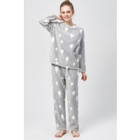 娅茜内衣长袖长裤珊瑚绒女睡衣套装518938WT18