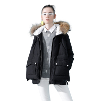 初语加厚宽松学生羽绒服外套女轻薄短款侧身拉链衣服