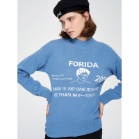 初语上衣时髦套头毛衣外套韩版宽松落肩袖针织衫