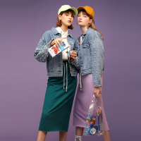 初语包臀一步裙女中长款韩版抽绳高腰休闲半身裙