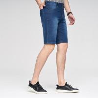 才子男装（TRIES）牛仔裤 男士2018夏季新款休闲时尚简约易搭牛仔短裤