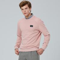 才子男装套头卫衣男士秋季新款青年修身圆领打底衫上衣外套潮_1