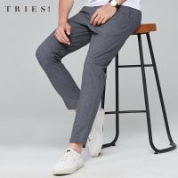 才子男装九分休闲裤男2020夏季新款修身直筒韩版潮流商务裤子