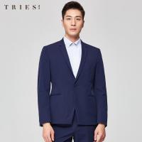 才子男装西服套装男士2020新款修身商务休闲正装职业上班西装外套_1