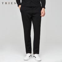 才子男装男士休闲裤裤子秋季潮流休闲修身长裤慢跑裤_1