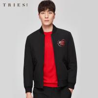 才子男装2020冬季新款短款轻薄羽绒服修身时尚保暖夹克外套男上衣