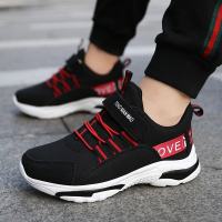 秋冬季运动鞋童鞋儿童运动鞋室内外新品青少年百搭时尚儿童仿皮经典黑红舒适跑鞋