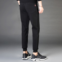 木林森户外男装 秋冬新款针织休闲运动裤 长款宽松直筒收脚裤
