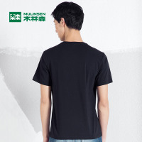 木林森户外 短袖T恤 男圆领 韩版潮牌青年男士夏装半袖运动体恤衫