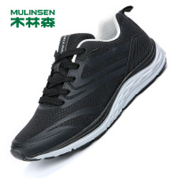 木林森男鞋春秋款运动休闲鞋潮流时尚运动鞋青年男士跑步鞋网面鞋
