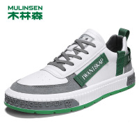 木林森板鞋男鞋子2021春季新款小白鞋低帮潮流百搭男士运动休闲鞋