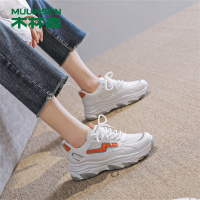 木林森女鞋老爹鞋女款夏季2022新款潮百搭鞋子女士休闲网面透气运动鞋