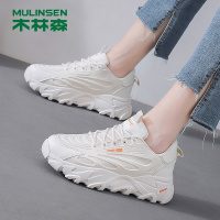 木林森(MULINSEN)女鞋时尚百搭透气增高老爹鞋休闲运动跑步鞋