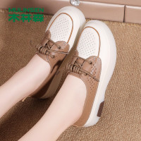 木林森女鞋夏季新款透气休闲鞋女咚咚百搭洞洞鞋软底百搭大学生舒适女单鞋