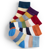 帕兰朵（PLANDOO）条纹拼接儿童袜子AK001