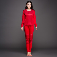 北极绒保暖内衣羽丝棉保暖套装里绒随机发