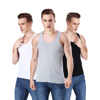 北极绒(Bejirog)男士背心3条装纯棉透气运动背心