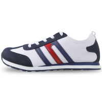 双星春季女款低帮休闲鞋革面拼接色潮流运动时尚女鞋306