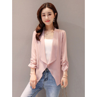 丝柏舍2019年春装新款女装时尚简约纯色气质OL翻领外套S81R0687A