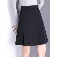 丝柏舍2019秋装女纯色A字裙短款半身裙S93R4901B