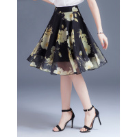 丝柏舍2019春装气质印花半身裙S91R0132B