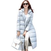 丝柏舍2019冬季女连帽中长款宽松茧型加厚保暖休闲羽绒服S64R0335