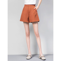 丝柏舍2019夏季女韩版简约高腰宽松显瘦短款休闲裤S92R0546K