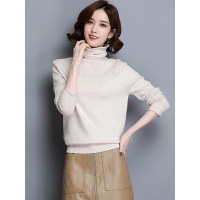 丝柏舍冬装女士2019欧洲站纯色高领长袖保暖毛衣潮S83S0244M