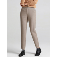 丝柏舍2019冬季女简约韩版纯色显瘦九分小脚休闲裤S84R1221K