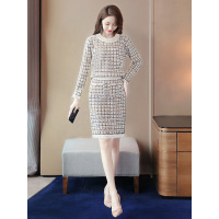 丝柏舍2019秋装女长袖简约上衣搭中长款半身裙套装S93T5017N