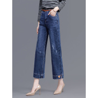 丝柏舍2019秋装女韩版高腰宽松遮肉休闲简约阔腿裤S93T4740K