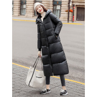 丝柏舍2019冬装女韩版纯色长袖修身长款保暖羽绒服S94B6527Y