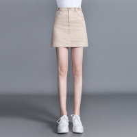 丝柏舍2020春装时尚纯色简约修身A字显瘦半身裙S01F0020B